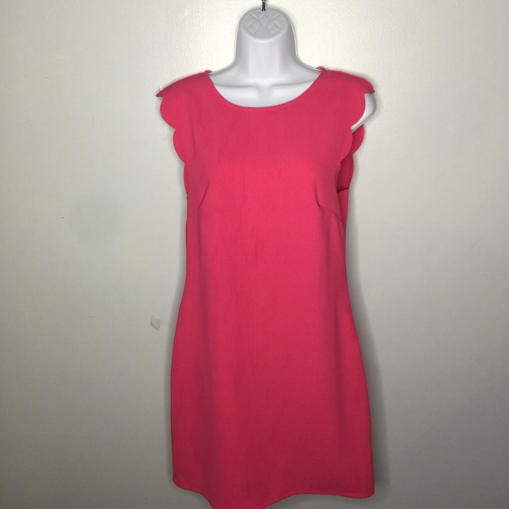 The Impeccable Pig Scalloped Sleeve Dress